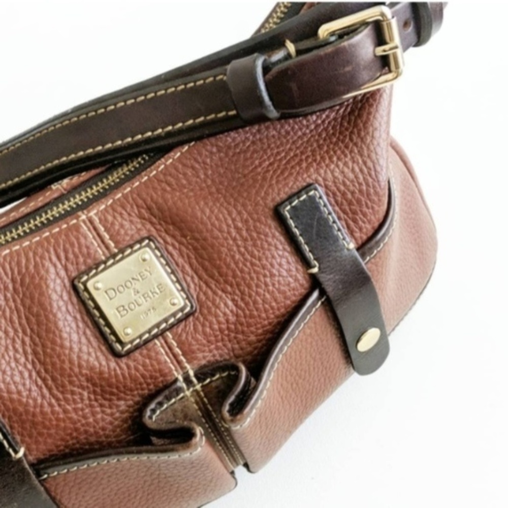 Dooney & Bourke Genuine Leather Shoulder Hobo Bag - Picture 4 of 8